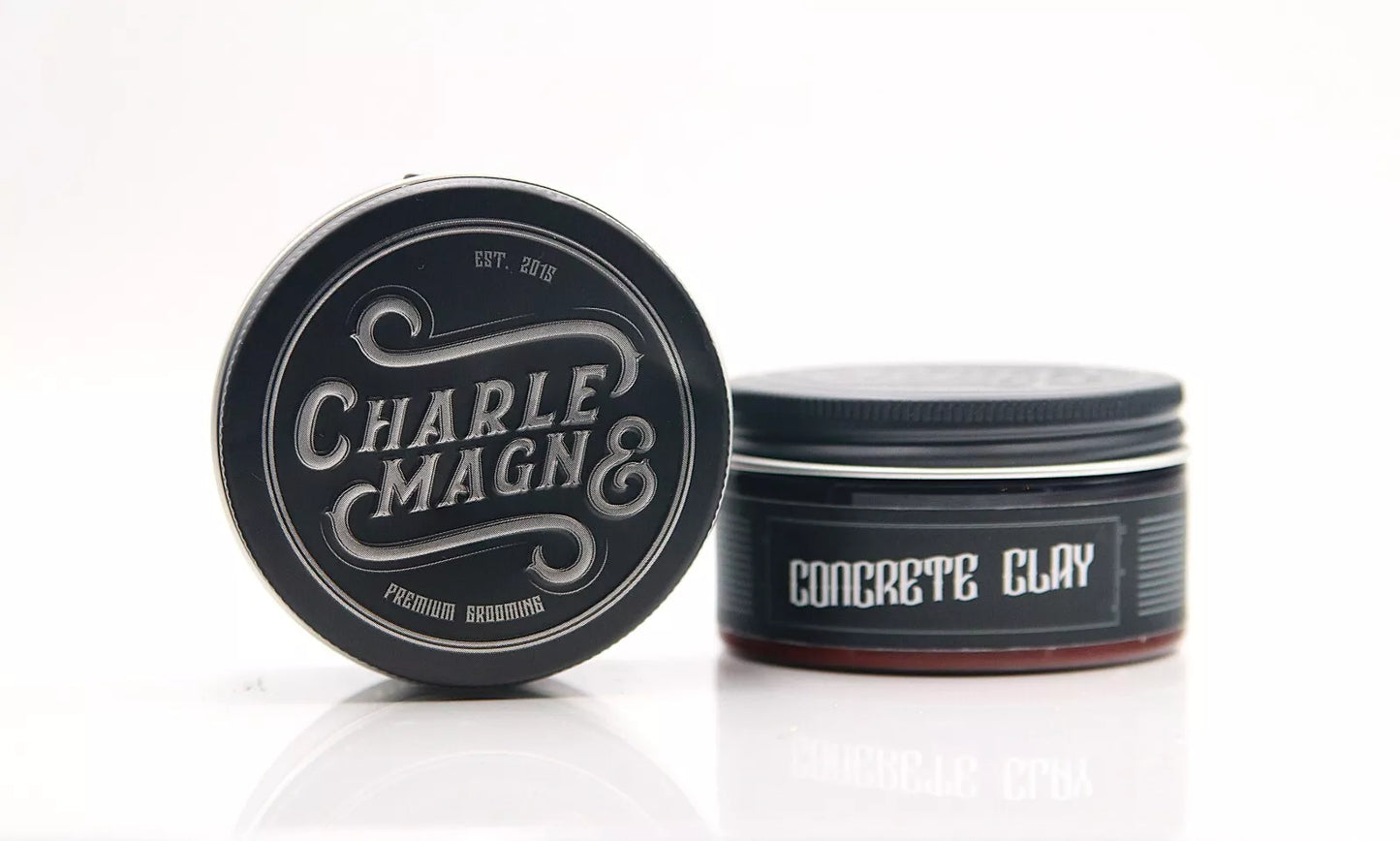 Charlemagne Concrete Clay - Haarstyling Clay - Haarwachs Matt - 1 x 100 ml