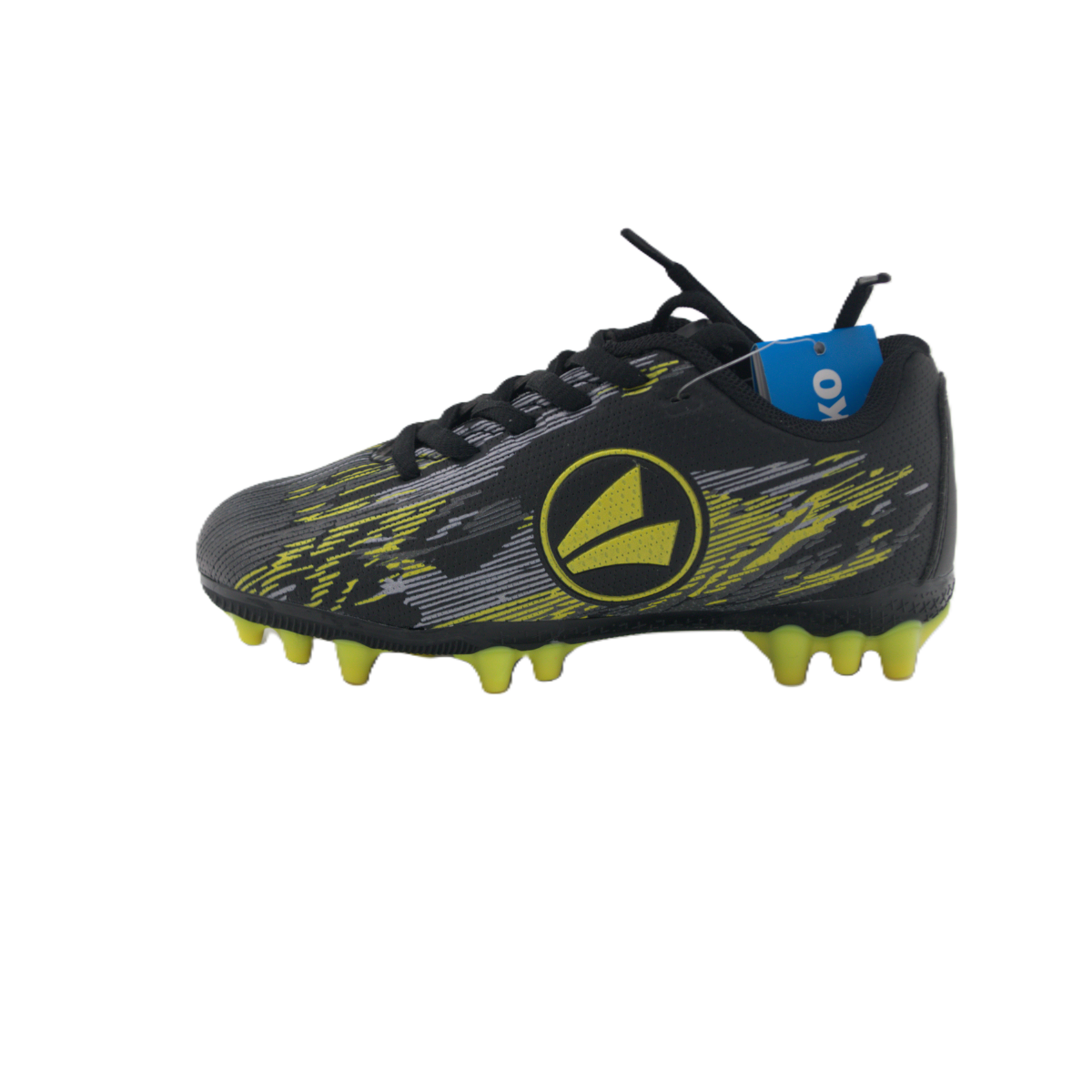 JAKO Kinderfußballschuhe J-SFG Stepover in Jet Black/Yellow | Natur- & Kunstrasen