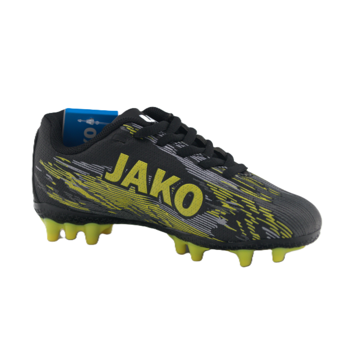 JAKO Kinderfußballschuhe J-SFG Stepover in Jet Black/Yellow | Natur- & Kunstrasen