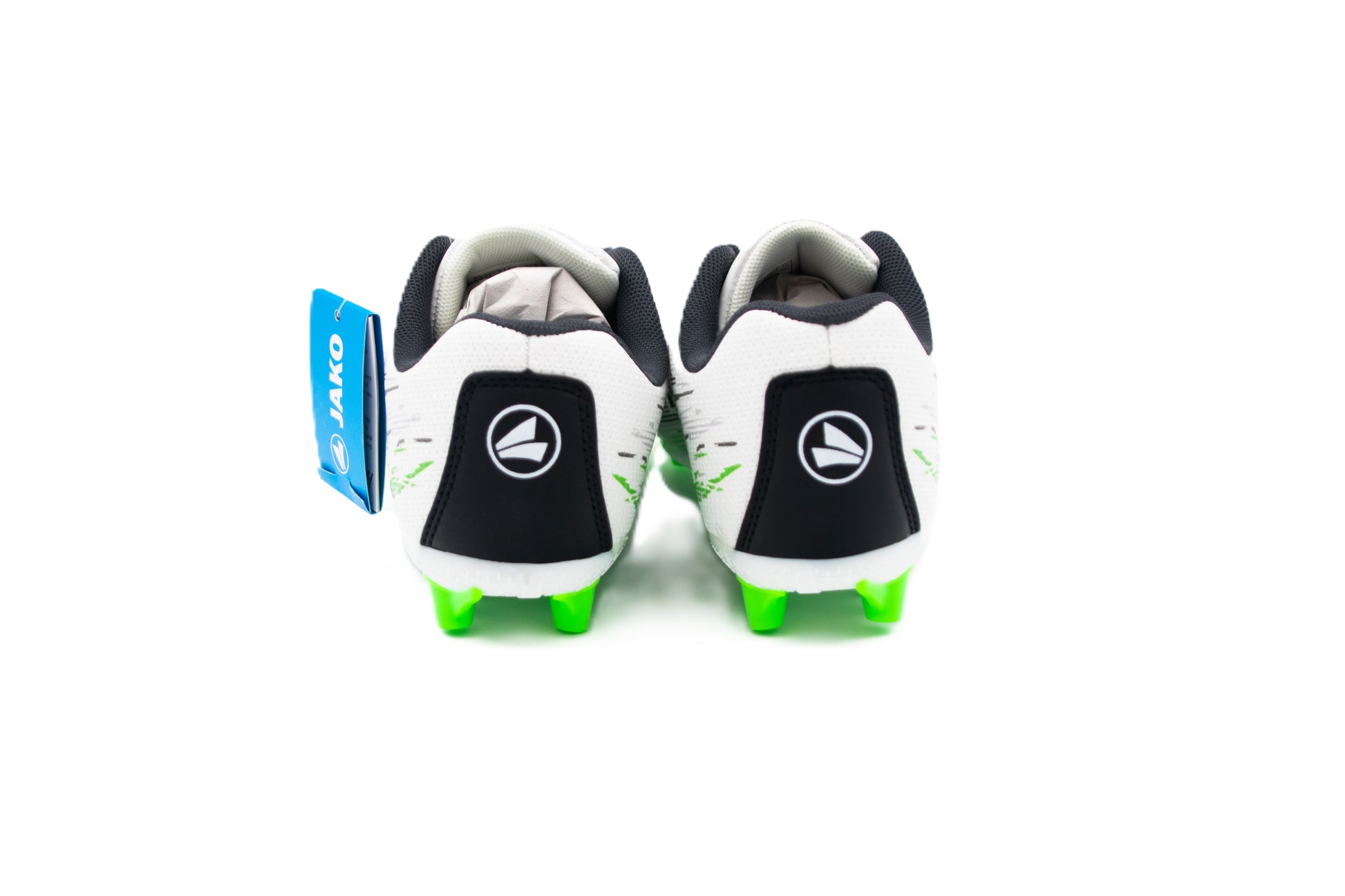 JAKO KinderfussballschuheJ-SFG STEPOVER white neongreen Hacke hinten