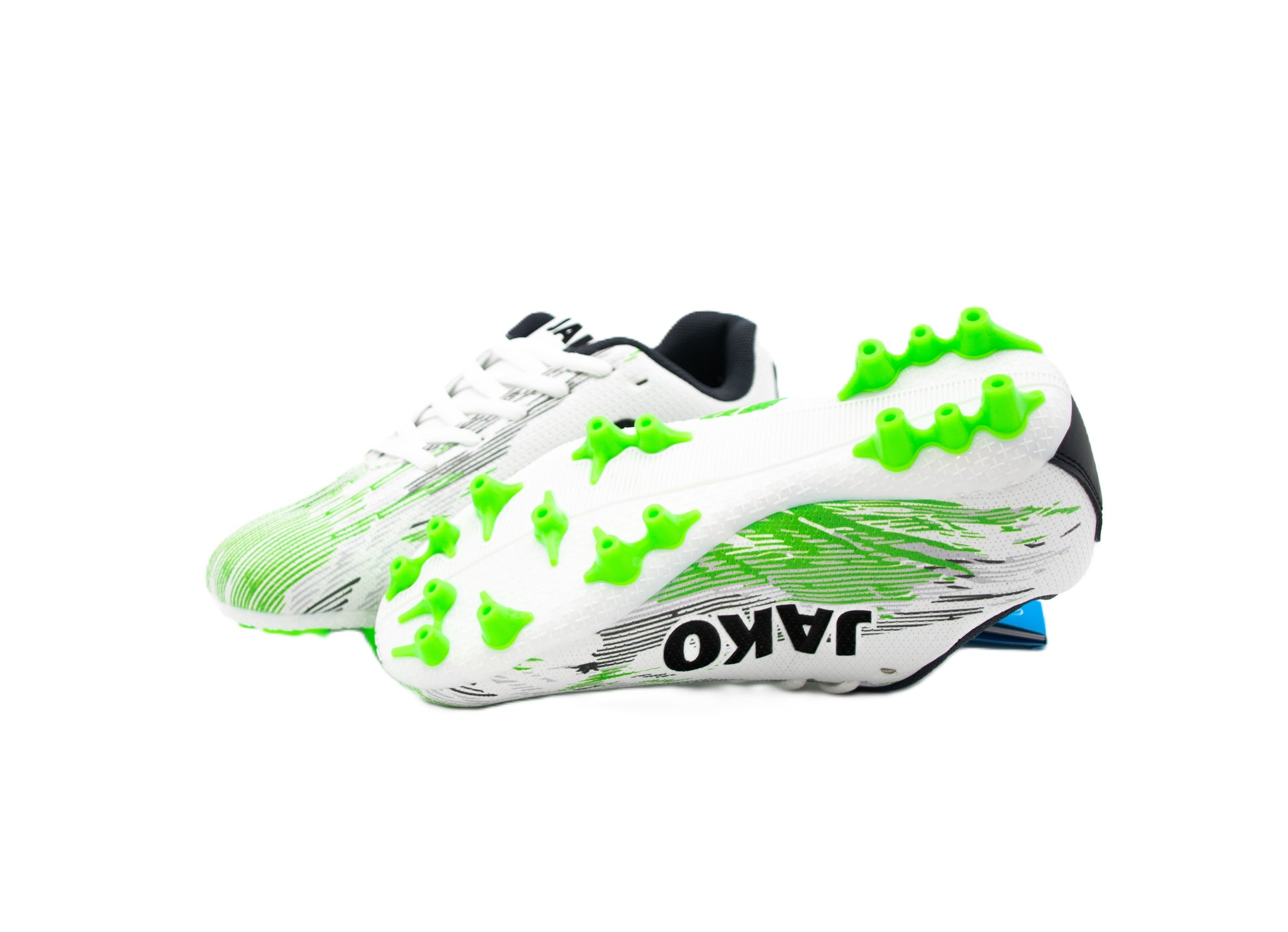 JAKO KinderfussballschuheJ-SFG STEPOVER white neongreen Sohle und Stollen