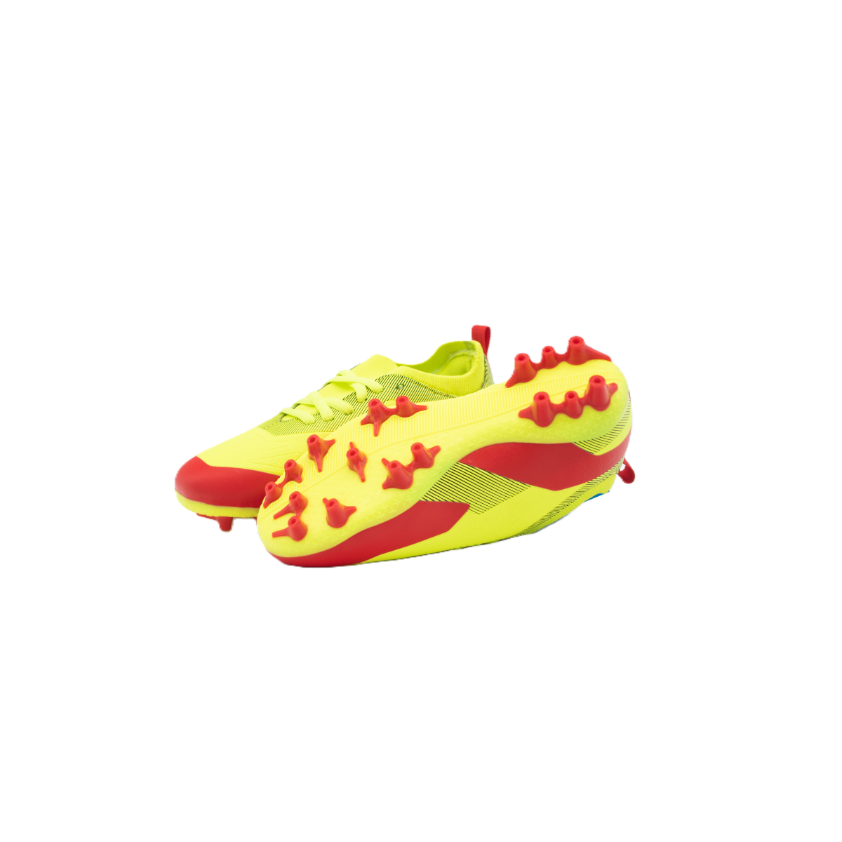 JAKO_Kinderfussballschuhe_J-SFG_TWIST_limetta_fiery_red_sohle_und_stollen_1